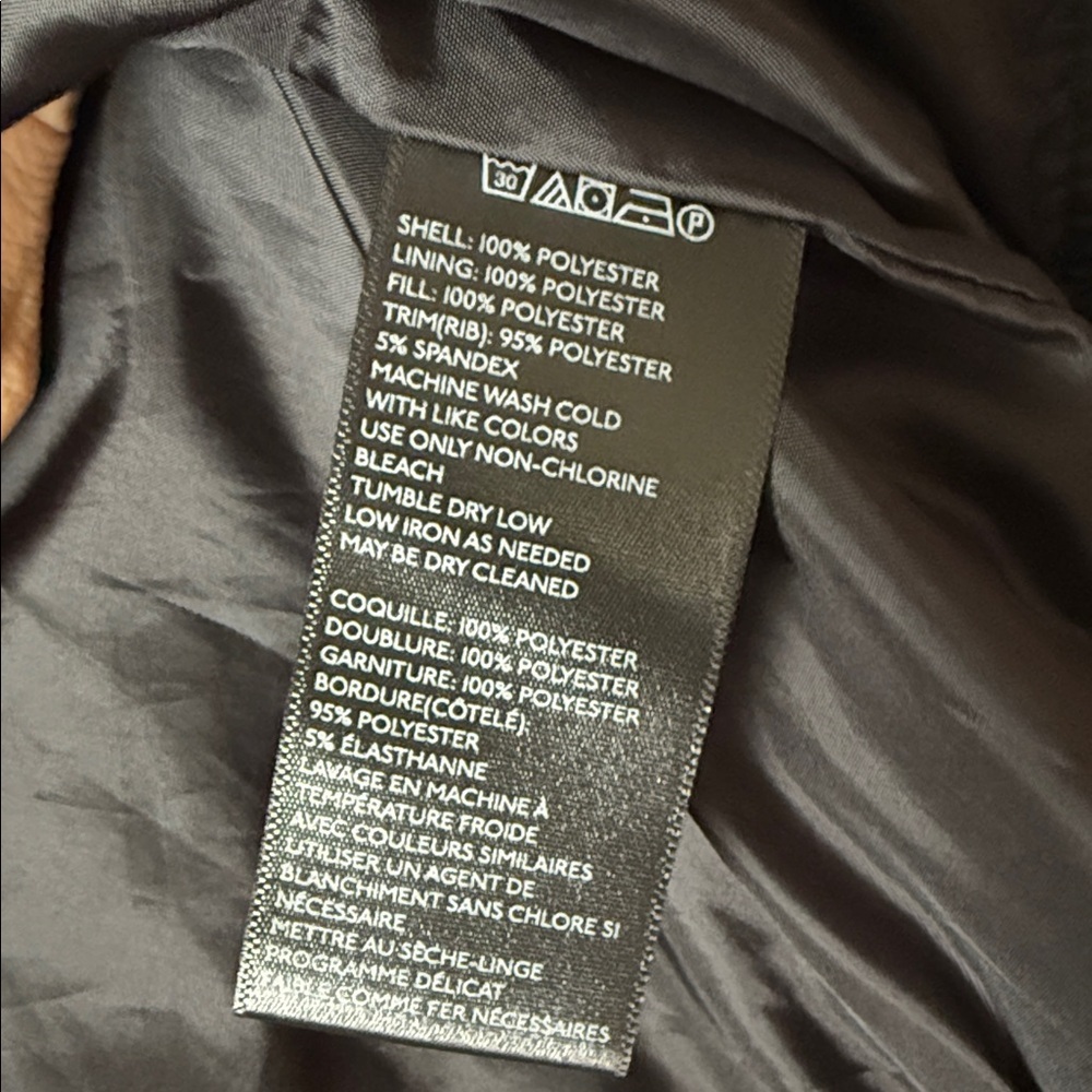 Nordstrom (Silence + Noise) Black Quilted Bomber Jacket - Picture 3 of 6